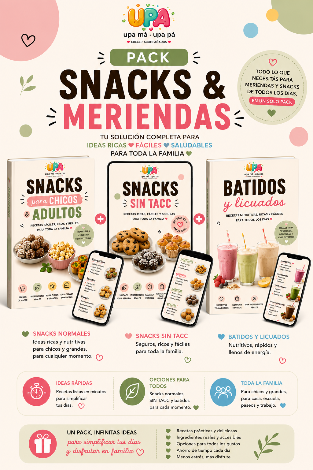 🍓 PACK SNACKS & MERIENDAS